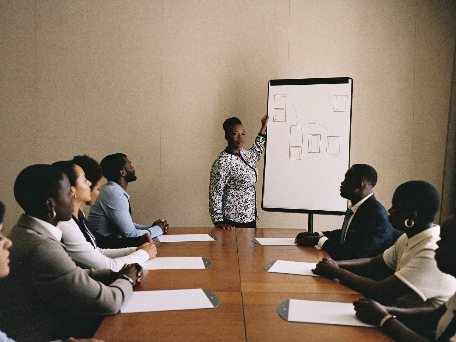 Facilitator leading a safeguards workshop